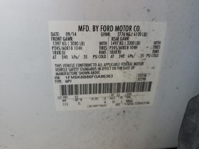 Photo 12 VIN: 1FM5K8B86FGA86363 - FORD EXPLORER 