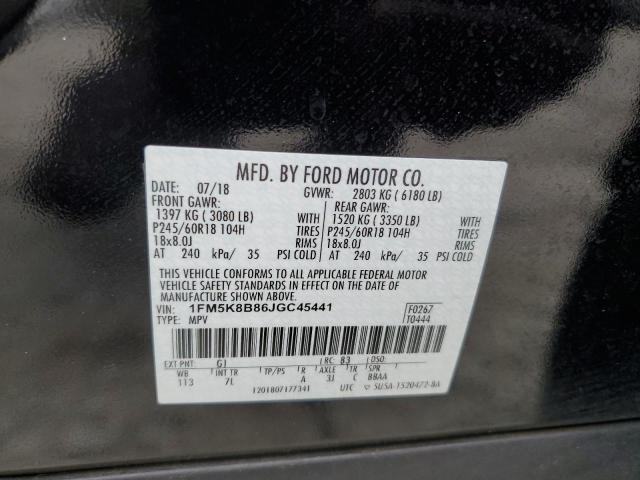 Photo 11 VIN: 1FM5K8B86JGC45441 - FORD EXPLORER 