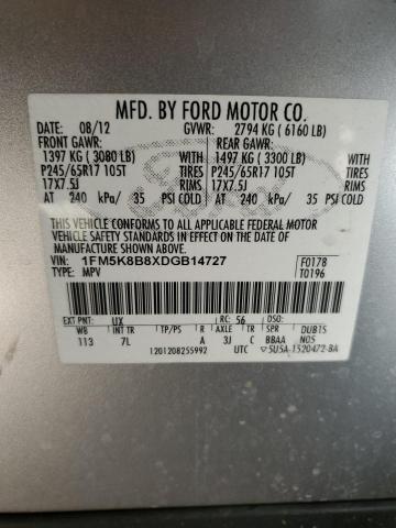 Photo 12 VIN: 1FM5K8B8XDGB14727 - FORD EXPLORER 