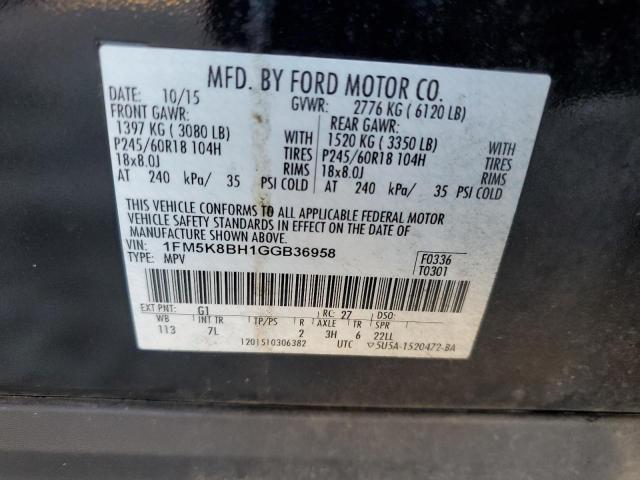 Photo 13 VIN: 1FM5K8BH1GGB36958 - FORD EXPLORER 