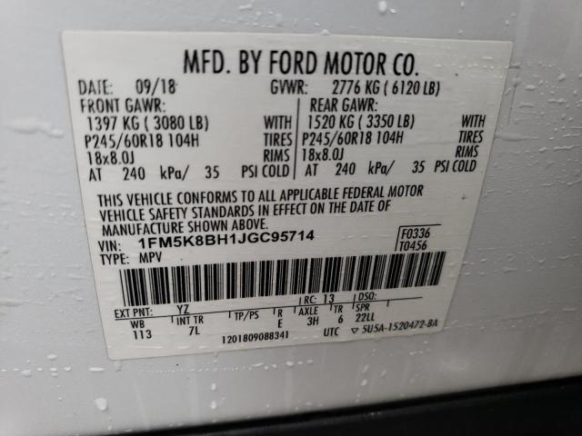 Photo 13 VIN: 1FM5K8BH1JGC95714 - FORD EXPLORER 