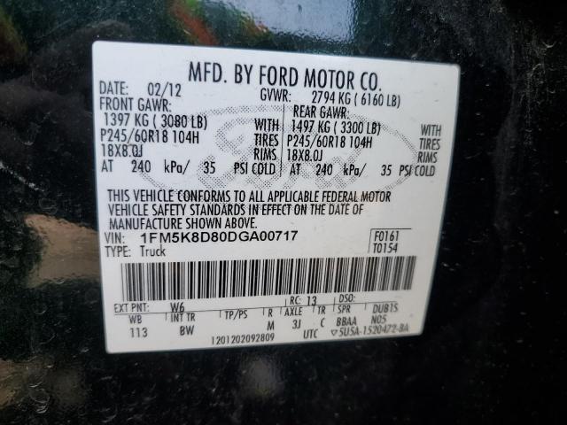 Photo 12 VIN: 1FM5K8D80DGA00717 - FORD EXPLORER 