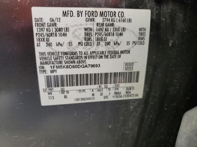 Photo 13 VIN: 1FM5K8D80DGA79693 - FORD EXPLORER X 