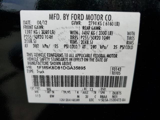 Photo 12 VIN: 1FM5K8D81DGA35895 - FORD EXPLORER X 