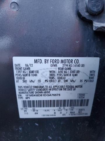 Photo 12 VIN: 1FM5K8D81DGA76575 - FORD EXPLORER 