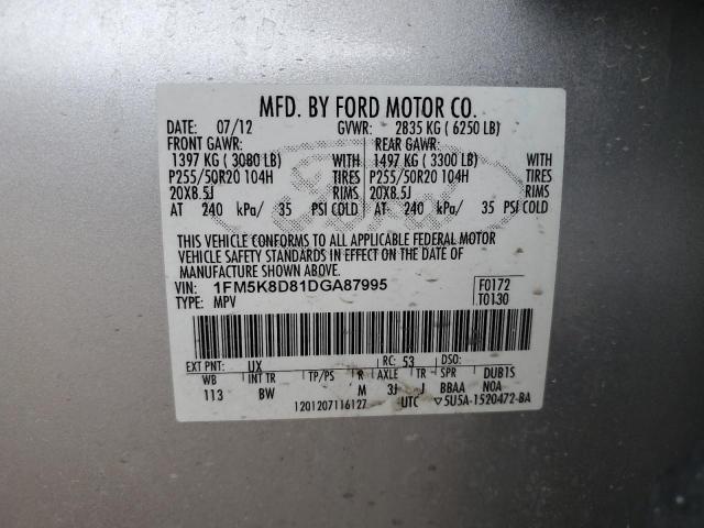 Photo 13 VIN: 1FM5K8D81DGA87995 - FORD EXPLORER 