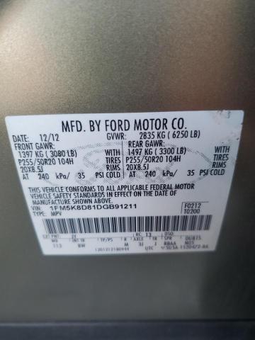 Photo 11 VIN: 1FM5K8D81DGB91211 - FORD EXPLORER X 