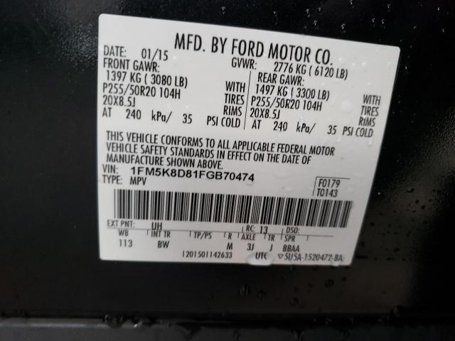 Photo 13 VIN: 1FM5K8D81FGB70474 - FORD EXPLORER X 