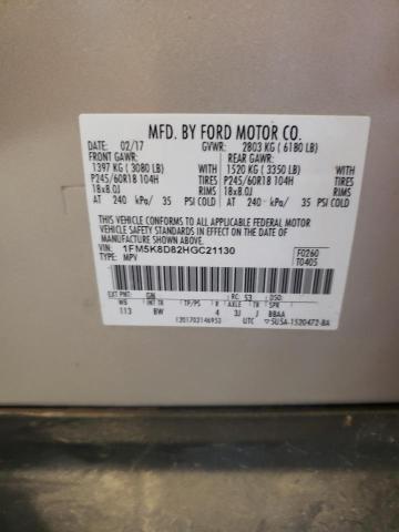 Photo 12 VIN: 1FM5K8D82HGC21130 - FORD EXPLORER X 