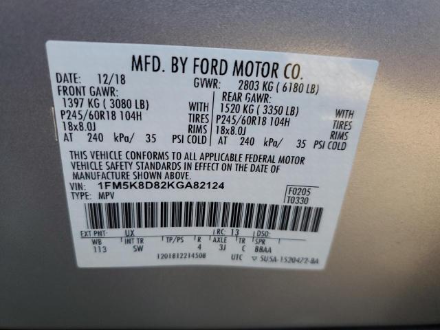 Photo 11 VIN: 1FM5K8D82KGA82124 - FORD EXPLORER 