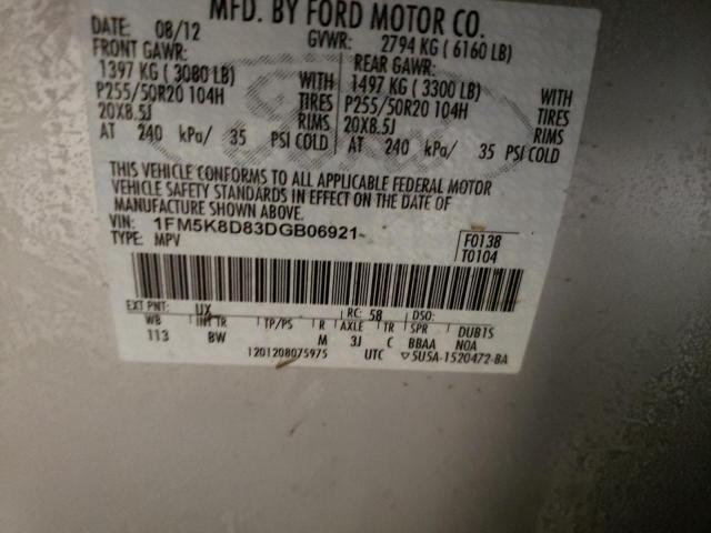 Photo 12 VIN: 1FM5K8D83DGB06921 - FORD EXPLORER X 