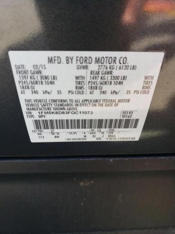 Photo 12 VIN: 1FM5K8D83FGC11073 - FORD EXPLORER X 