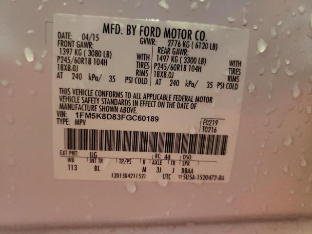 Photo 11 VIN: 1FM5K8D83FGC60189 - FORD EXPLORER X 