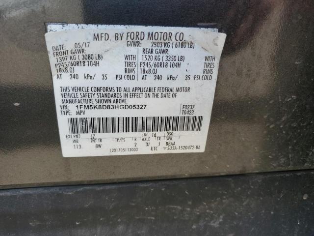 Photo 13 VIN: 1FM5K8D83HGD05327 - FORD EXPLORER 