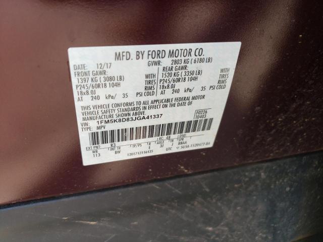 Photo 11 VIN: 1FM5K8D83JGA41337 - FORD EXPLORER 