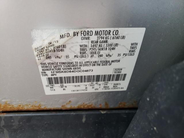 Photo 12 VIN: 1FM5K8D84DGC04873 - FORD EXPLORER 