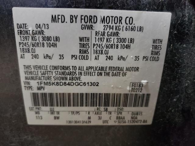 Photo 9 VIN: 1FM5K8D84DGC61302 - FORD EXPLORER X 