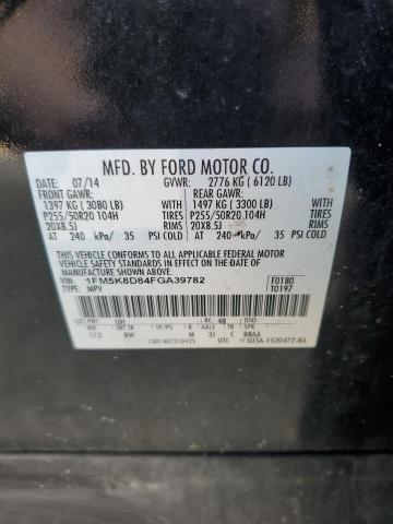 Photo 12 VIN: 1FM5K8D84FGA39782 - FORD EXPLORER X 