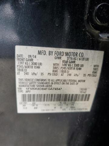 Photo 12 VIN: 1FM5K8D84FGA74547 - FORD EXPLORER X 