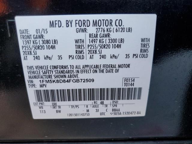 Photo 12 VIN: 1FM5K8D84FGB72509 - FORD EXPLORER X 