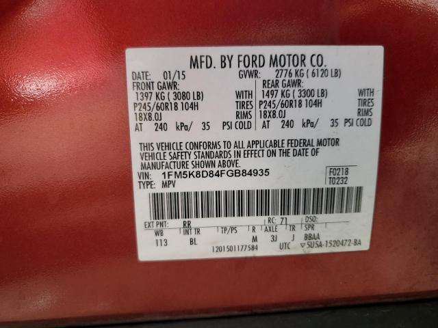 Photo 12 VIN: 1FM5K8D84FGB84935 - FORD EXPLORER X 