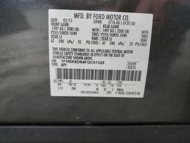 Photo 12 VIN: 1FM5K8D84FGC01328 - FORD EXPLORER X 