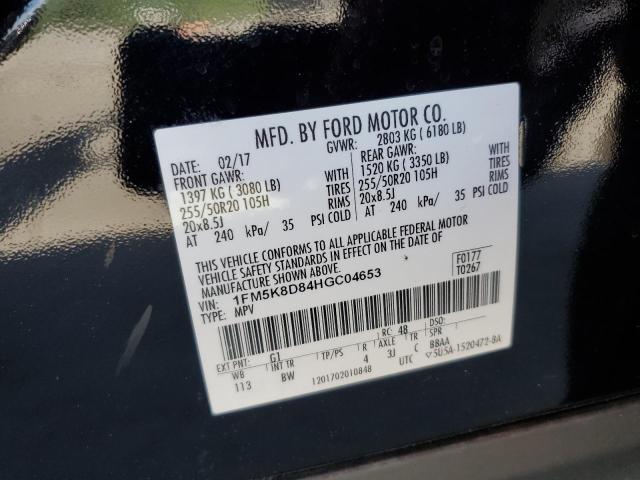 Photo 13 VIN: 1FM5K8D84HGC04653 - FORD EXPLORER 