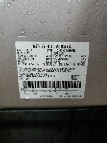 Photo 12 VIN: 1FM5K8D84JGA22926 - FORD EXPLORER X 