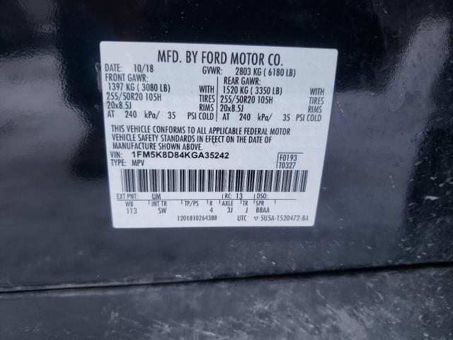 Photo 13 VIN: 1FM5K8D84KGA35242 - FORD EXPLORER X 