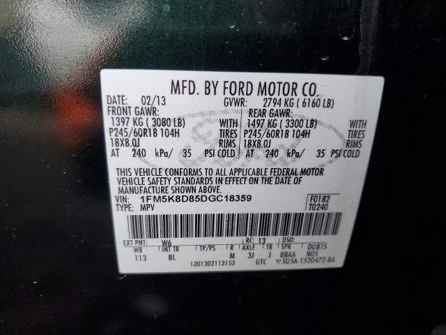 Photo 12 VIN: 1FM5K8D85DGC18359 - FORD EXPLORER 