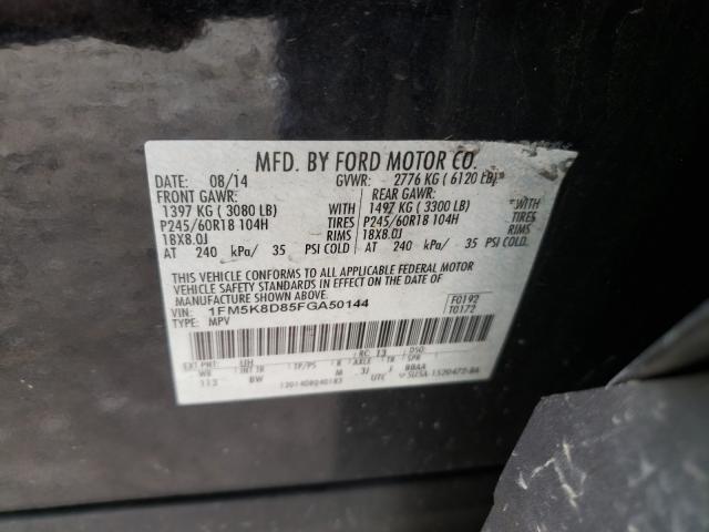 Photo 9 VIN: 1FM5K8D85FGA50144 - FORD EXPLORER X 