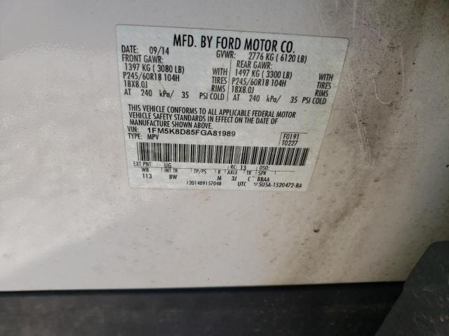 Photo 9 VIN: 1FM5K8D85FGA81989 - FORD EXPLORER X 