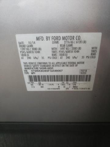 Photo 12 VIN: 1FM5K8D85FGA99067 - FORD EXPLORER 