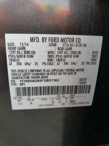 Photo 12 VIN: 1FM5K8D85FGB51362 - FORD EXPLORER X 