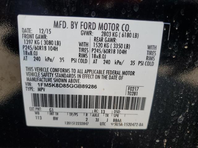 Photo 13 VIN: 1FM5K8D85GGB89286 - FORD EXPLORER X 