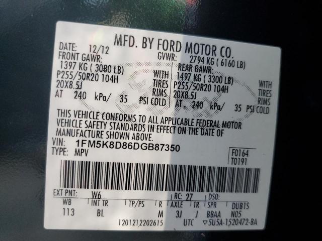 Photo 9 VIN: 1FM5K8D86DGB87350 - FORD EXPLORER X 