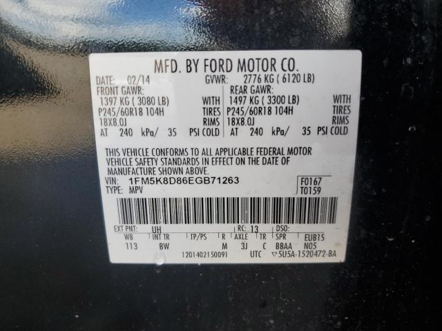 Photo 12 VIN: 1FM5K8D86EGB71263 - FORD EXPLORER X 