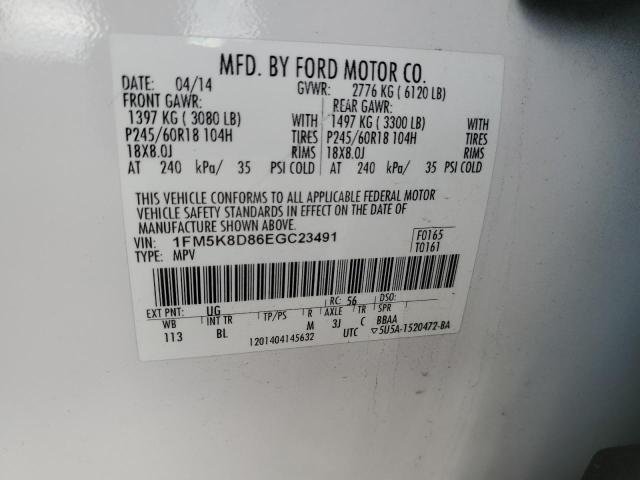 Photo 12 VIN: 1FM5K8D86EGC23491 - FORD EXPLORER X 