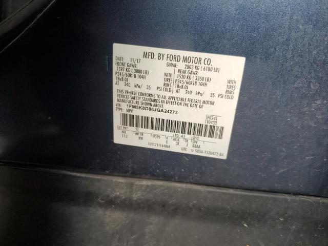 Photo 12 VIN: 1FM5K8D86JGA24273 - FORD EXPLORER X 