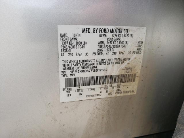 Photo 12 VIN: 1FM5K8D87FGB17682 - FORD EXPLORER X 