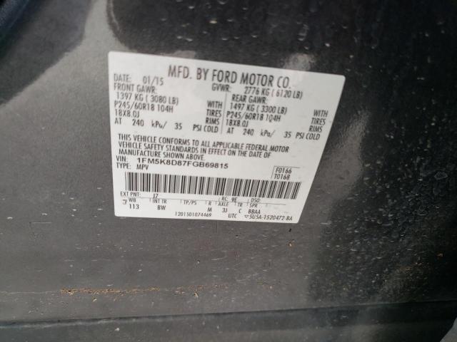 Photo 12 VIN: 1FM5K8D87FGB69815 - FORD EXPLORER X 