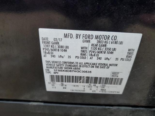 Photo 13 VIN: 1FM5K8D87HGC30535 - FORD EXPLORER 