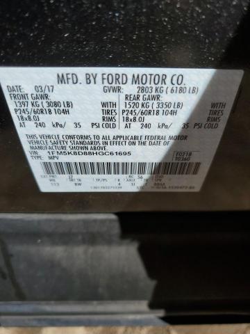 Photo 12 VIN: 1FM5K8D88HGC61695 - FORD EXPLORER X 