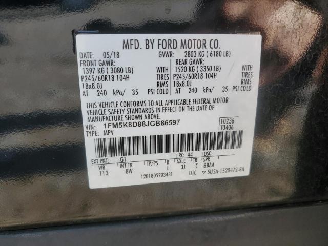 Photo 13 VIN: 1FM5K8D88JGB86597 - FORD EXPLORER X 