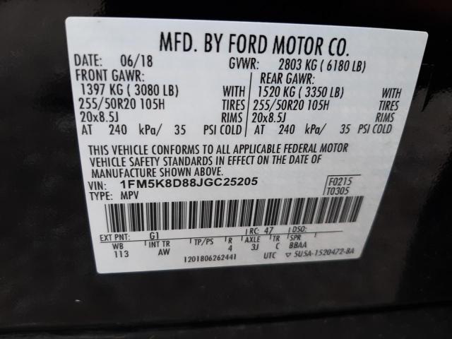 Photo 12 VIN: 1FM5K8D88JGC25205 - FORD EXPLORER X 