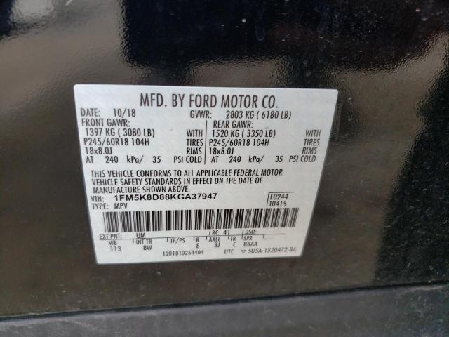 Photo 13 VIN: 1FM5K8D88KGA37947 - FORD EXPLORER X 