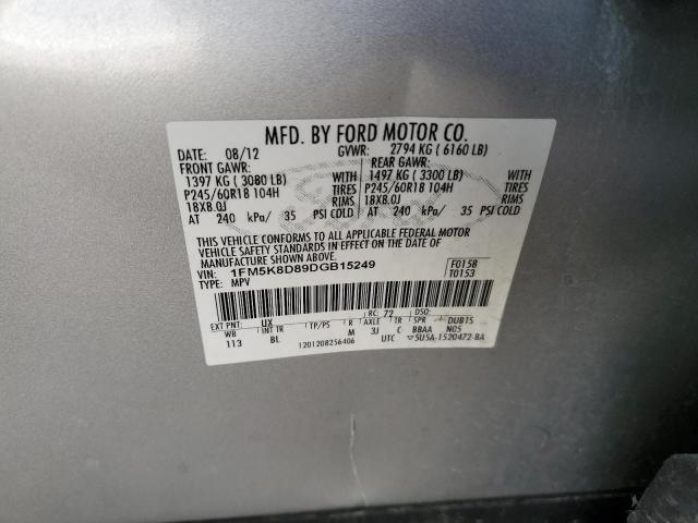 Photo 12 VIN: 1FM5K8D89DGB15249 - FORD EXPLORER X 