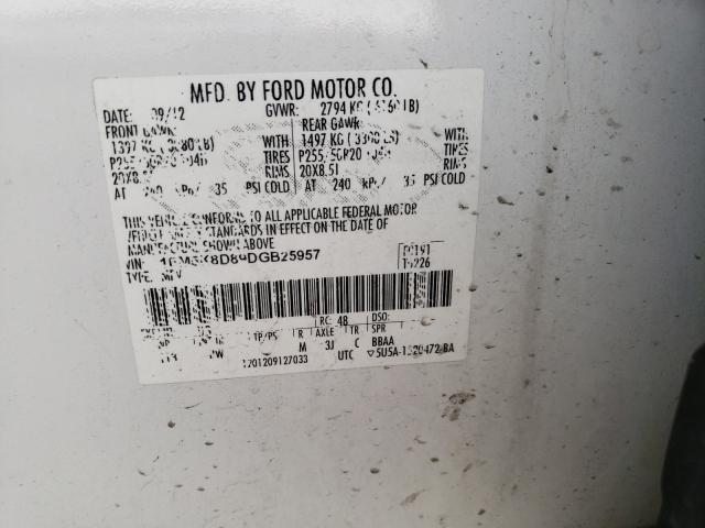 Photo 9 VIN: 1FM5K8D89DGB25957 - FORD EXPLORER X 