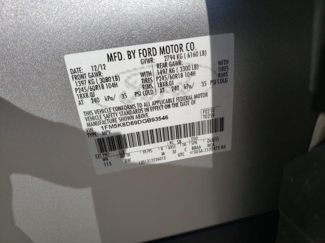 Photo 9 VIN: 1FM5K8D89DGB93546 - FORD EXPLORER X 