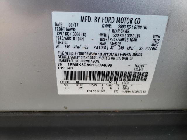 Photo 12 VIN: 1FM5K8D89HGD94899 - FORD EXPLORER X 